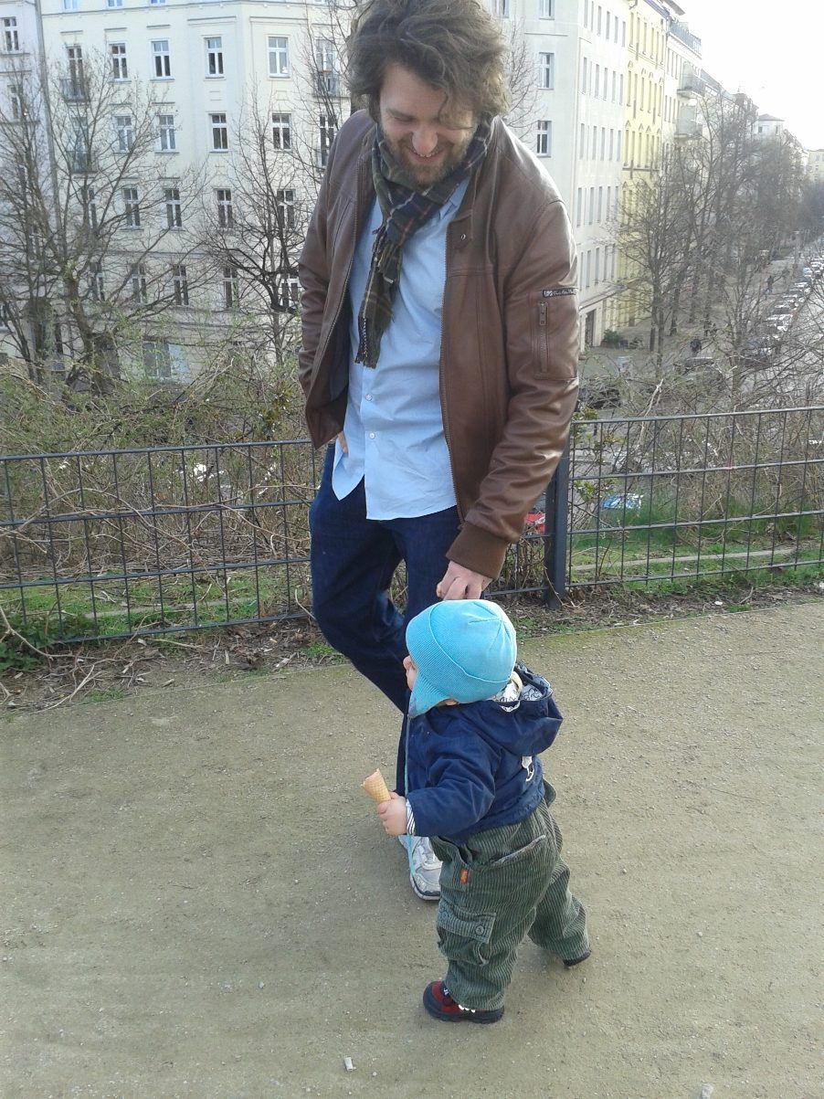 Interview mit Daddy und Autor Malte Welding 6 Autor Malte Welding mit Kind