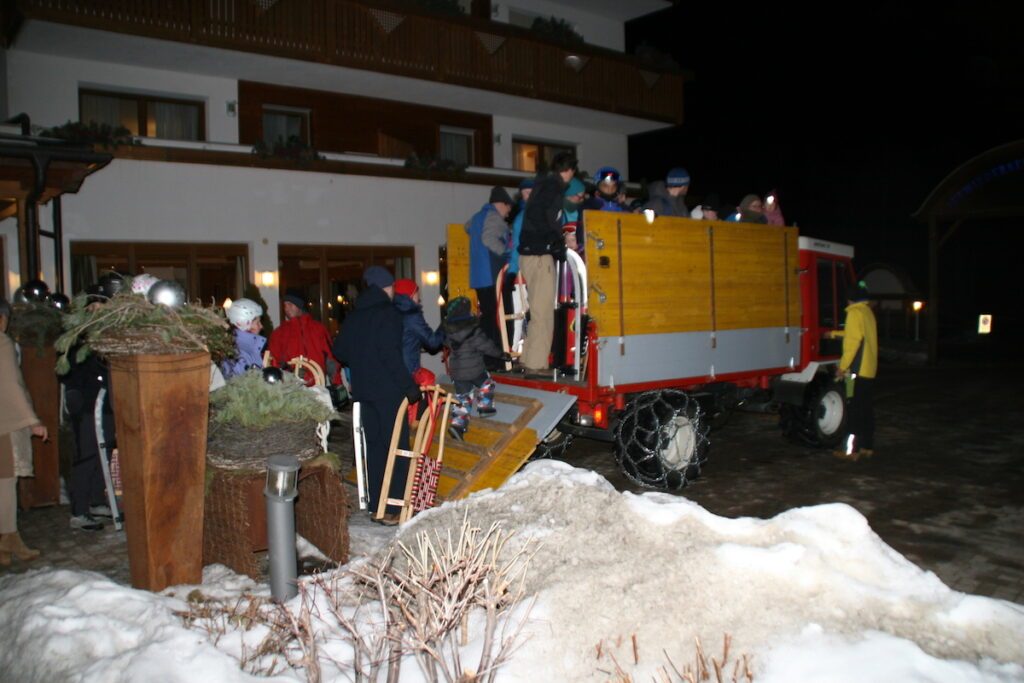 Familienhotel Feuerstein Chalet Rodeltour