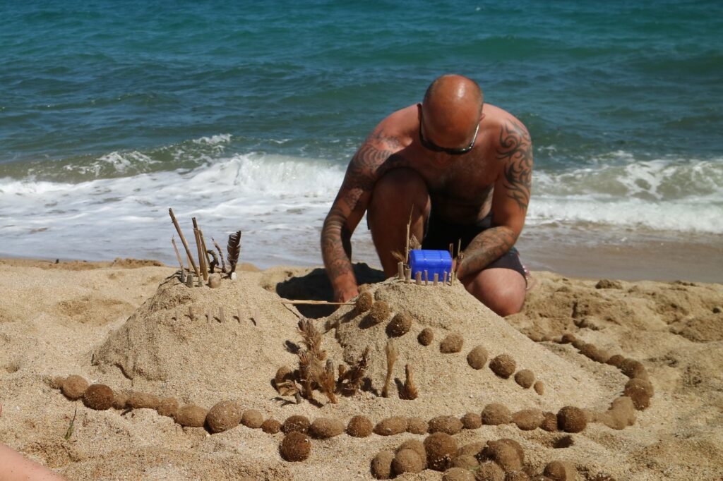 sardinien strand sandburg