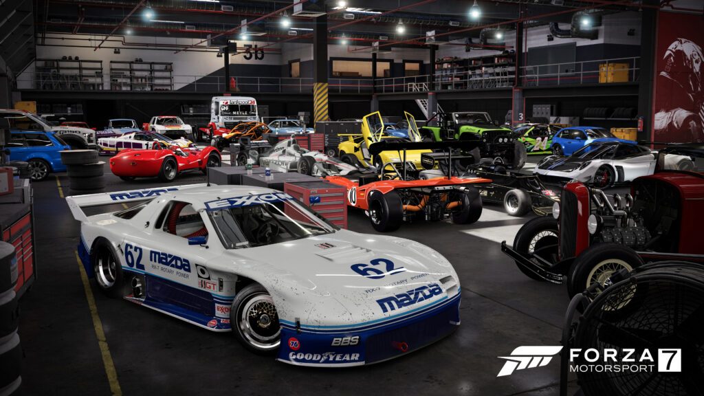 Angespielt: Die Microsoft Xbox One X im Härtetest 8 ForzaMotorsport7 Preview SoManyDifferentCars 1