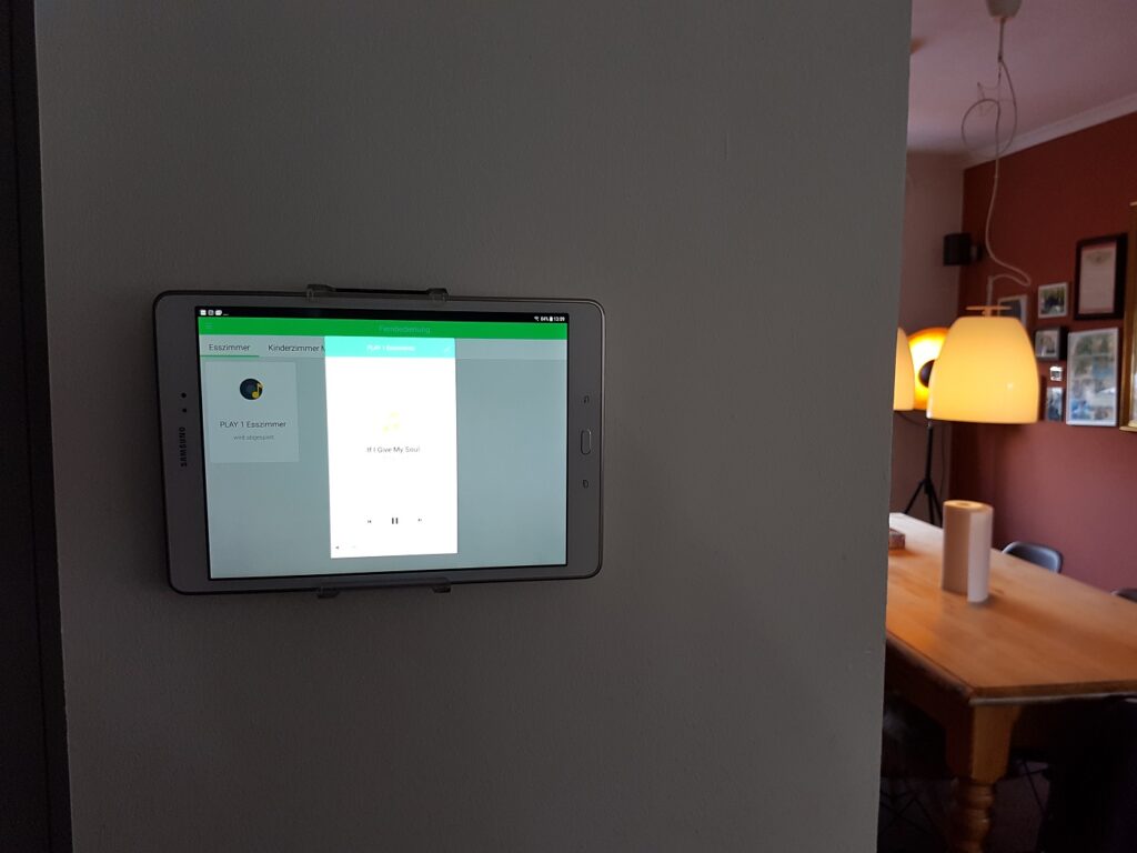 einfachsmart tablet mit Sonos App