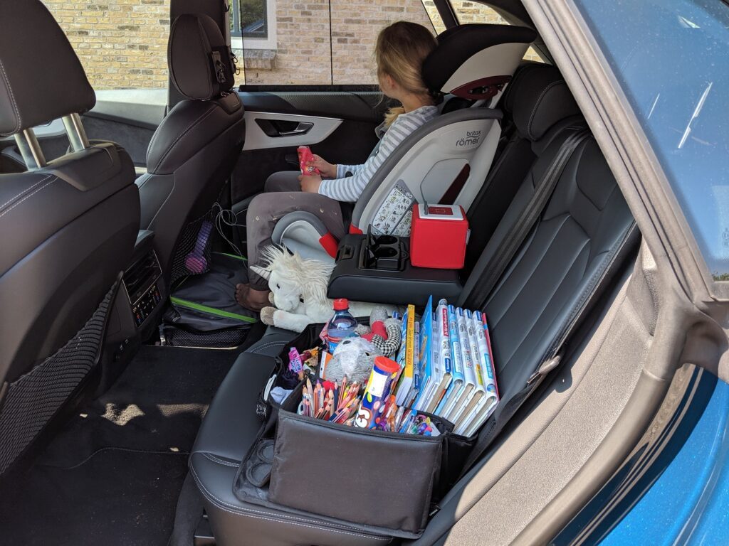 Testfahrt im Audi Q8 (2019) zum Familienurlaub nach Holland 8 Audi Q8 Kindersitz