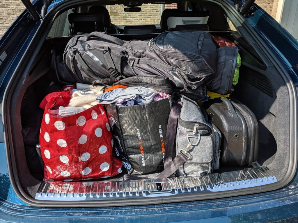 Testfahrt im Audi Q8 (2019) zum Familienurlaub nach Holland 6 Audi Q8 Kofferraum