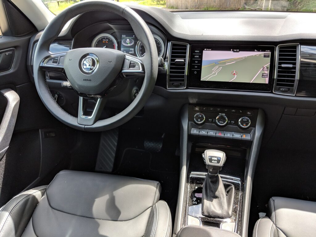 Testfahrt mit dem Škoda Kodiaq (2018) zum Gardasee 6 Škoda Kodiaq Interieur