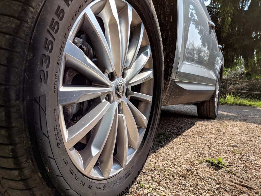 Testfahrt mit dem Škoda Kodiaq (2018) zum Gardasee 16 Škoda Kodiaq Felge