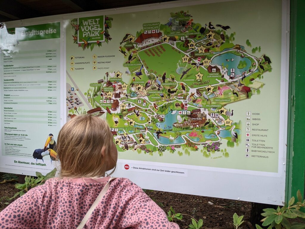 Vogelpark Walsrode - ein toller Tagesausflug für die ganze Familie 6 Vogelpark Walsrode Parkplan