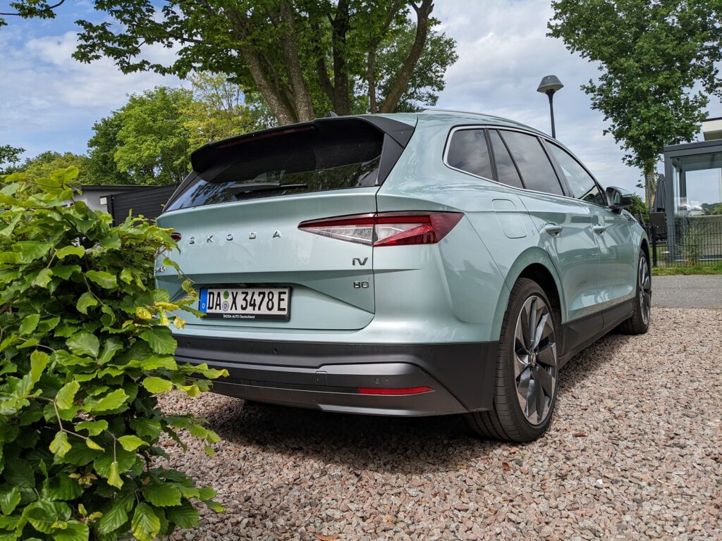 Škoda Enyaq iV 80 als Familienauto - das Elektro-SUV im Test 10 skoda enyaq iv 80 heck