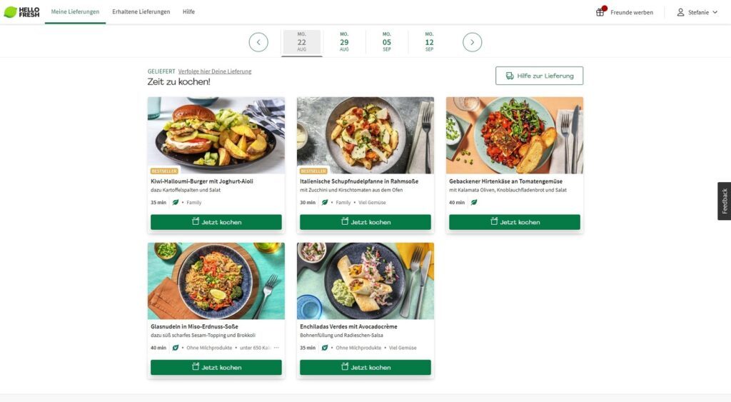 Väter an den Herd - Leckeres Familienessen mit HelloFresh 3 hello fresh wochenauswahl