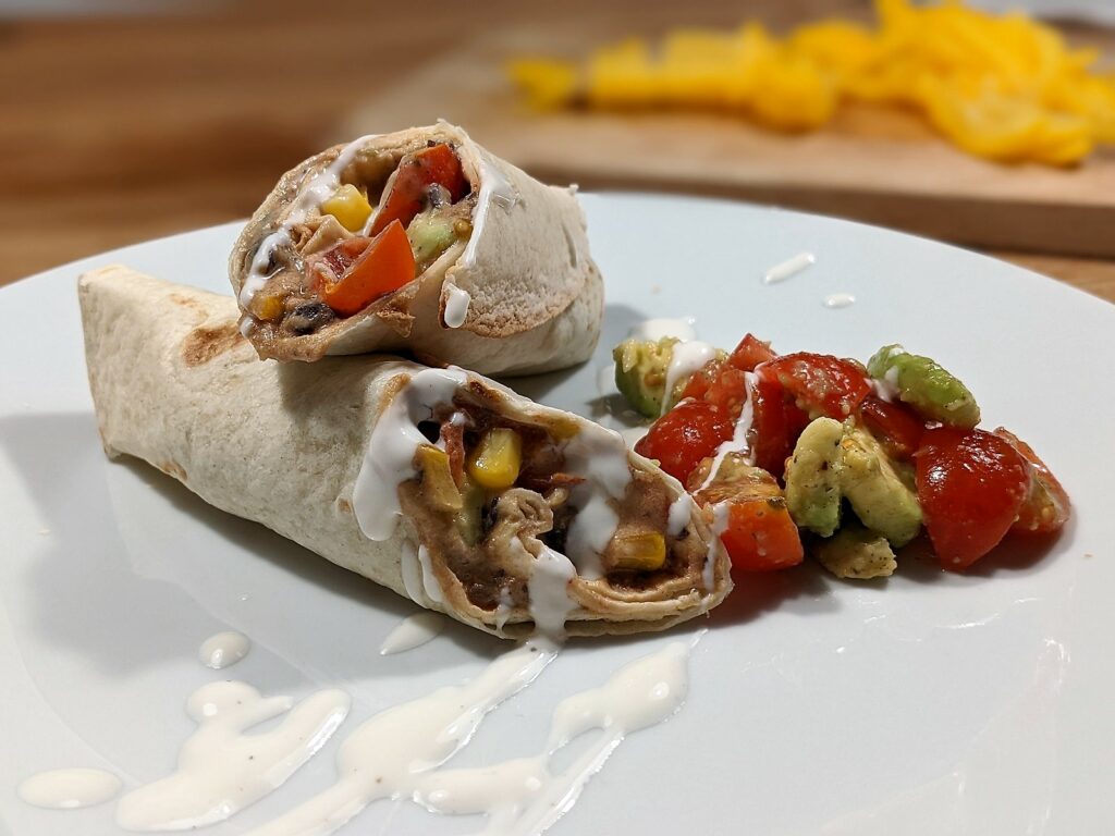 Väter an den Herd - Leckeres Familienessen mit HelloFresh 11 hellofresh wrap serviert