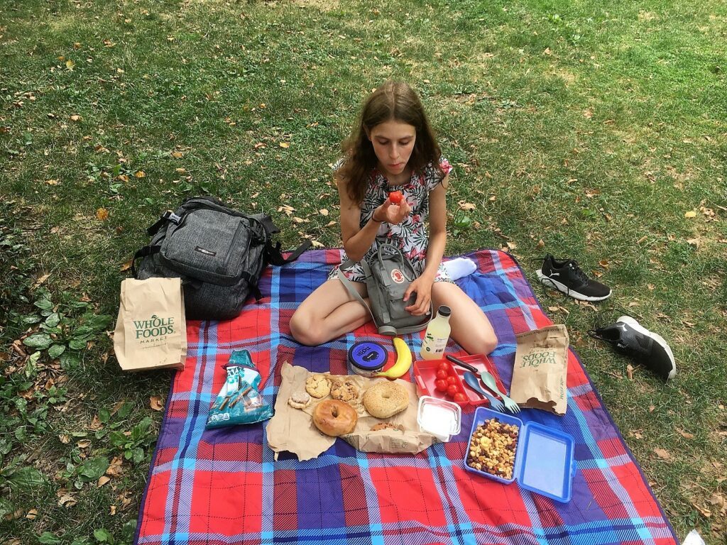 Mit der 15-jährigen Tochter quer durch die USA - von Arne Ulbricht 11 picknick im park