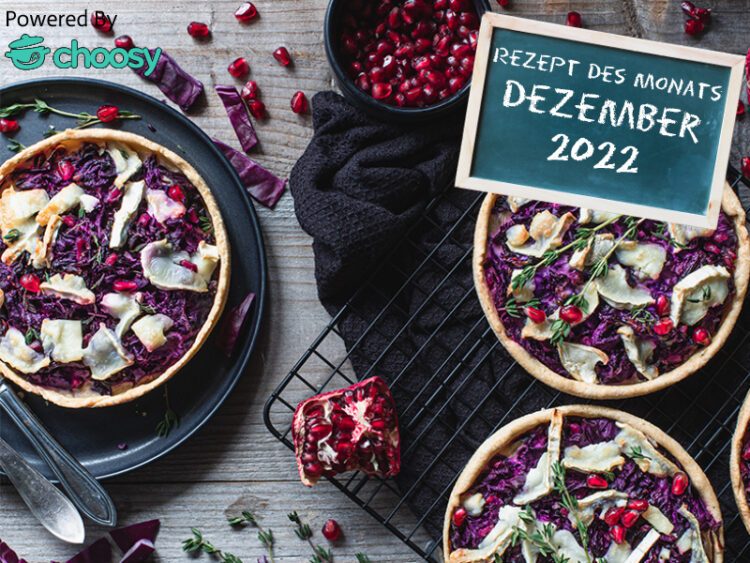 Rezept des Monats 12.22: Rotkohl-Ziegenkäse-Tartelettes 3 rezept des monats 12.22