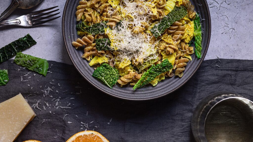 Unser Rezept des Monats Januar 23: Winter-Pasta mit Wirsing
