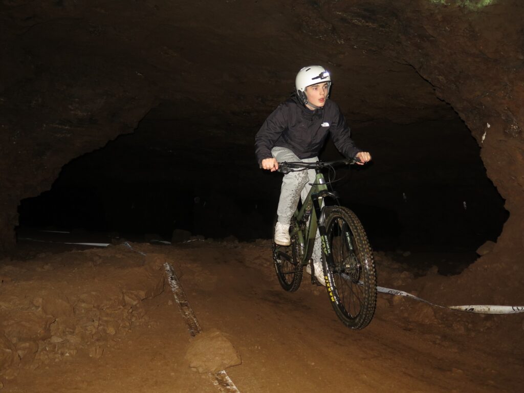 Mountainbike-Tour durchs Bergwerk bei Saalfeld in Thüringen