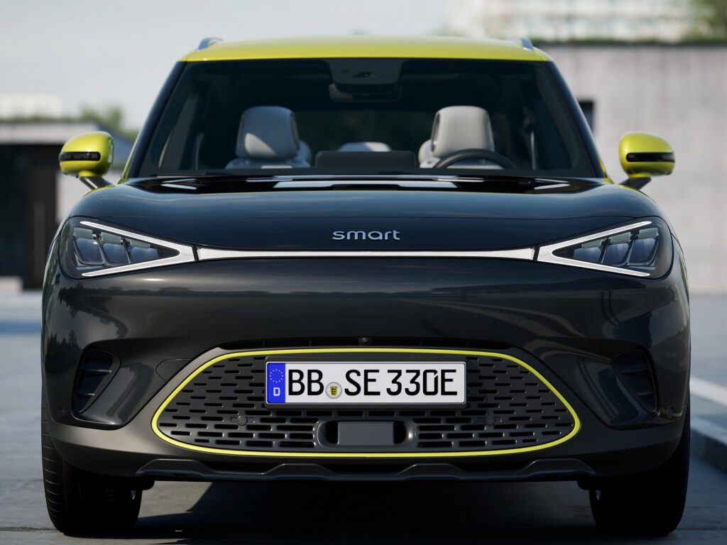 smart #1: Vom Zweisitzer zum elektrischen Familienauto? 6 eu pro lightning metablack lumenyellow ext 007 front urban