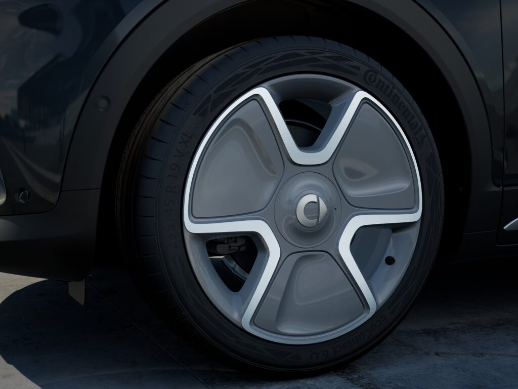 smart #1: Vom Zweisitzer zum elektrischen Familienauto? 5 eu pro lightning metablack lumenyellow ext 010 detail rim front urban