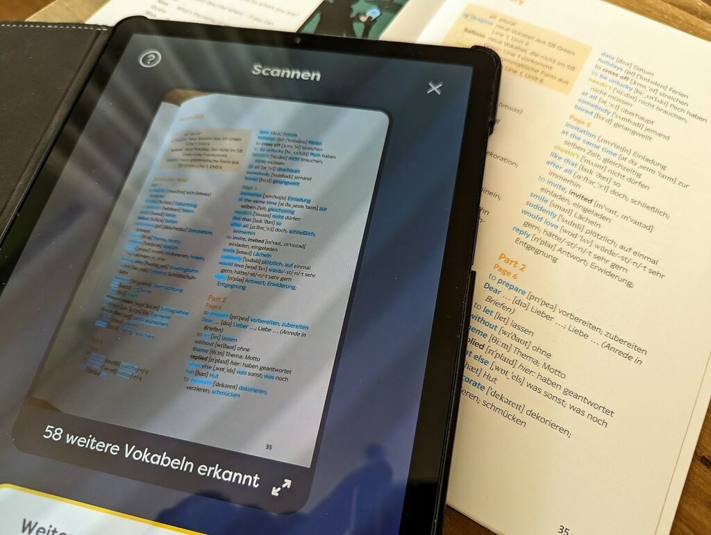 Spielerisch Vokabeln lernen - Sprachen üben mit der cabuu App 6 cabuu vokabelbuch scannen