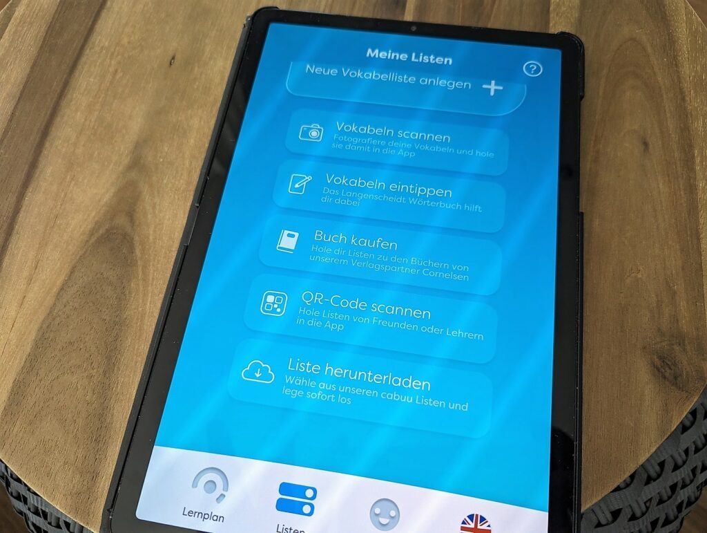 Spielerisch Vokabeln lernen - Sprachen üben mit der cabuu App 4 cabuu vokabeln eintragen