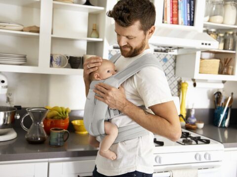 embrace soft air mesh baby carrier soft grey ls 17