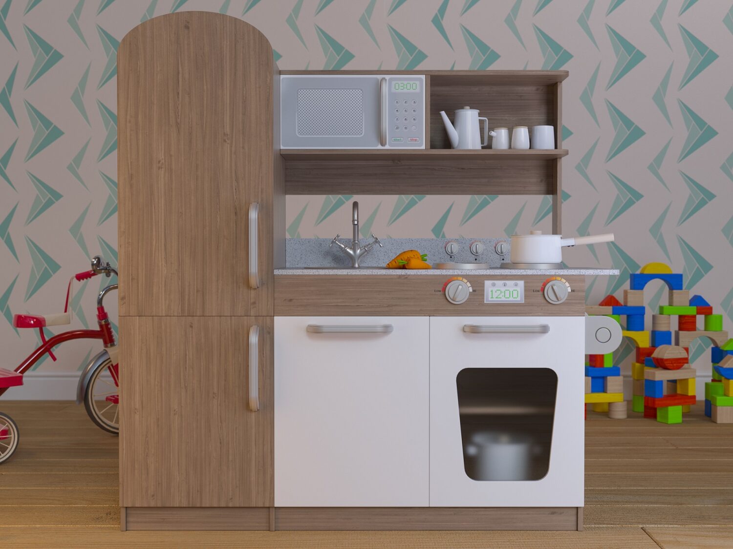 Spielzeug-Nostalgie - Kultige Klassiker aus unserer Kindheit 19 Eine Kinderküche gehört zum beliebten Retro-Spielzeug