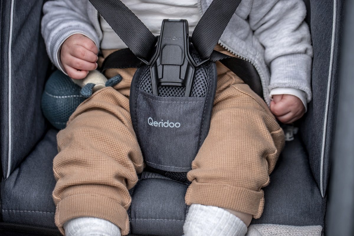 Babytransport im Fahrradanhänger: Ab wann, wie und worauf gilt es zu achten? 10 5 Punkte Gurt