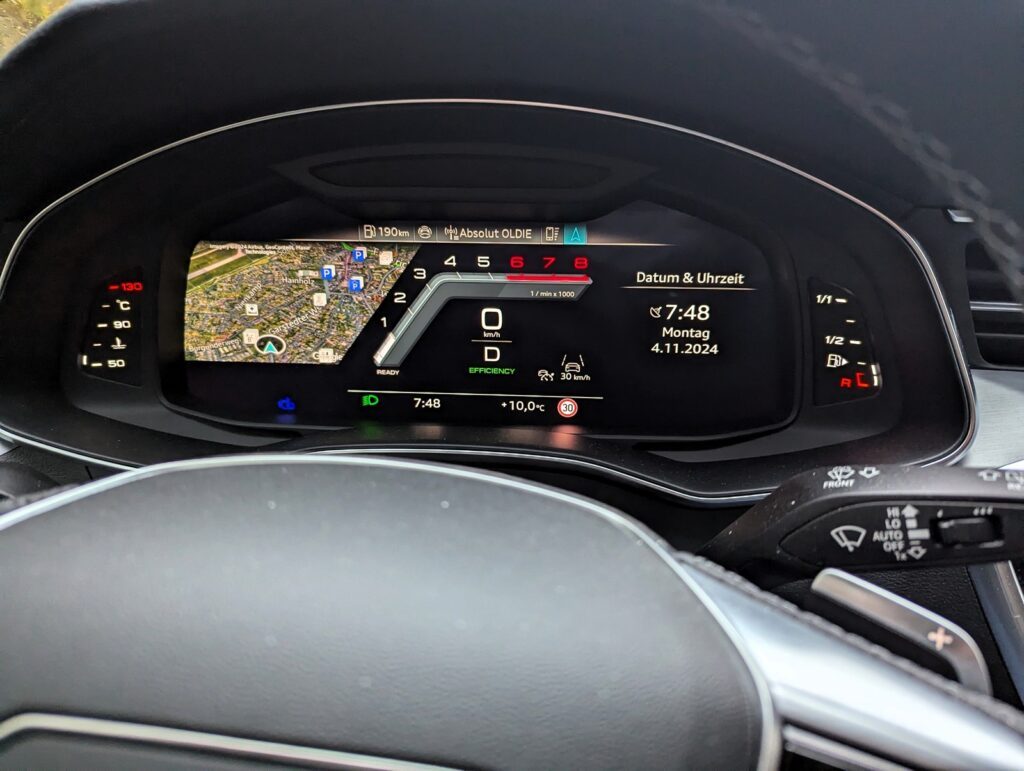 Testfahrt mit dem Audi A6 Avant 55 TFSI quattro - Im Familienkombi nach Kroatien 16 audi a6 avant 55 TFSI Armatur 2