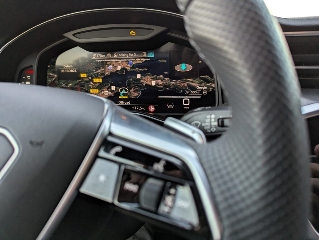 Testfahrt mit dem Audi A6 Avant 55 TFSI quattro - Im Familienkombi nach Kroatien 15 audi a6 avant 55 TFSI Armatur 3