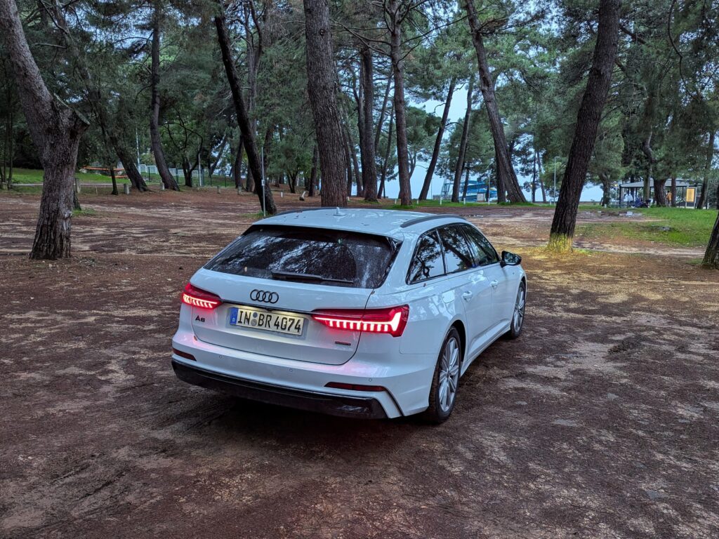 Testfahrt mit dem Audi A6 Avant 55 TFSI quattro - Im Familienkombi nach Kroatien 17 audi a6 avant 55 TFSI heck