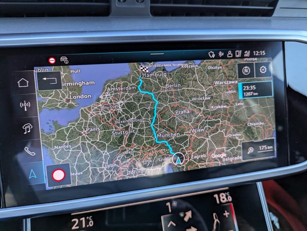 Testfahrt mit dem Audi A6 Avant 55 TFSI quattro - Im Familienkombi nach Kroatien 12 audi a6 avant 55 TFSI navi