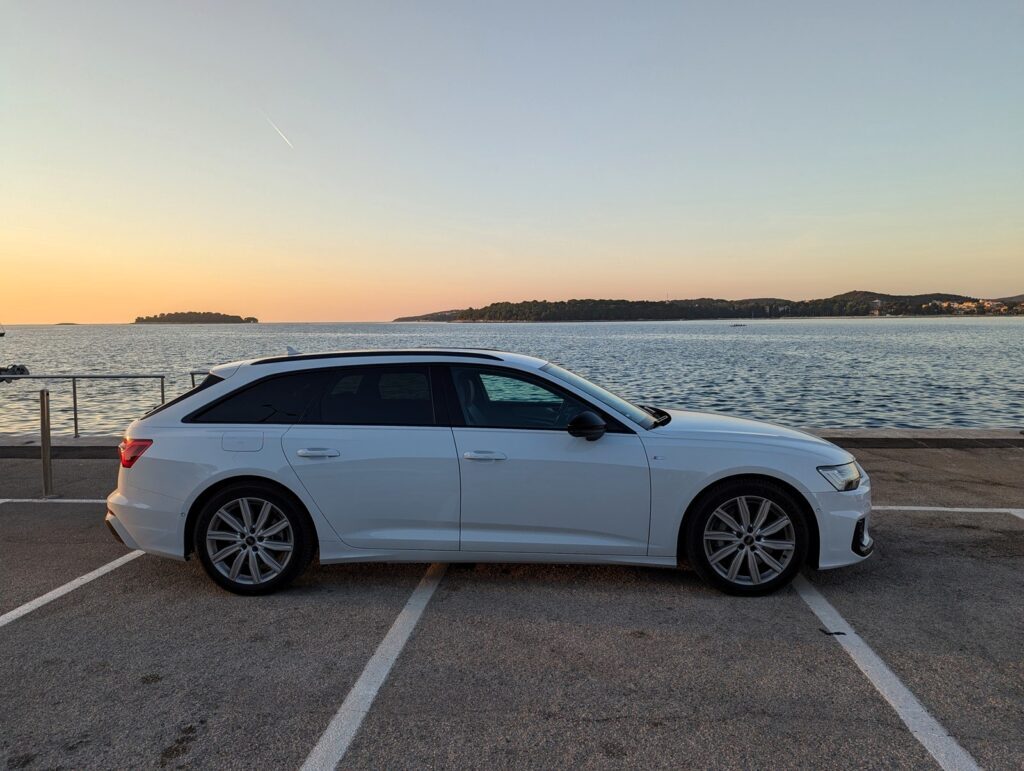 Testfahrt mit dem Audi A6 Avant 55 TFSI quattro - Im Familienkombi nach Kroatien 11 Der Audi A6 Avant macht ziemlich viel Spaß.