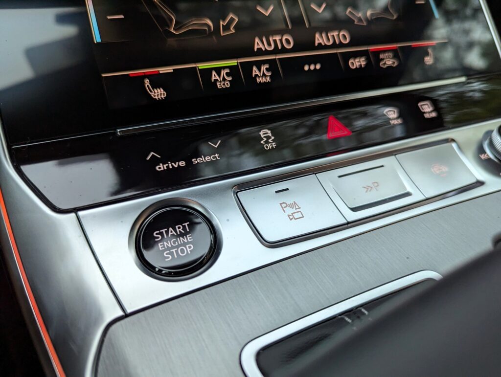 Testfahrt mit dem Audi A6 Avant 55 TFSI quattro - Im Familienkombi nach Kroatien 14 audi a6 avant 55 TFSI start