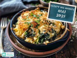 Rezept des Monats 05.2025: Spätzle-Spinat-Auflauf 7 rezept des monats 05.2025