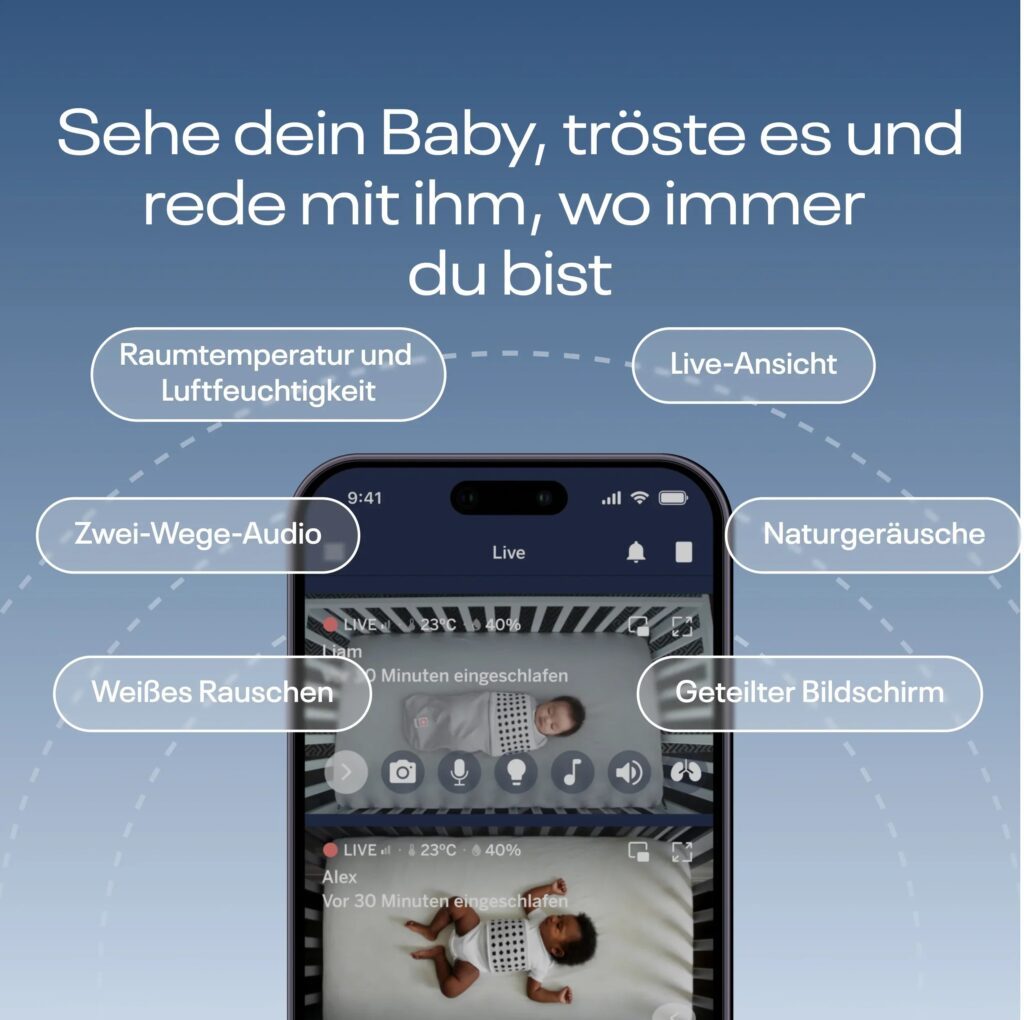 Unsere Erfahrungen mit der Nanit Pro: Wie gut ist die Baby Cam wirklich? 7 Babyphone Geteilter Bildschirm 3000x