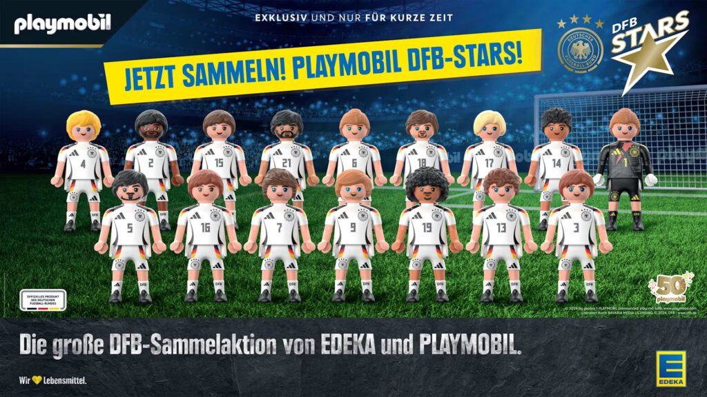 Der DFB hat bereits mit Playmobil zusammengearbeitet, u.a. zur EM 2024