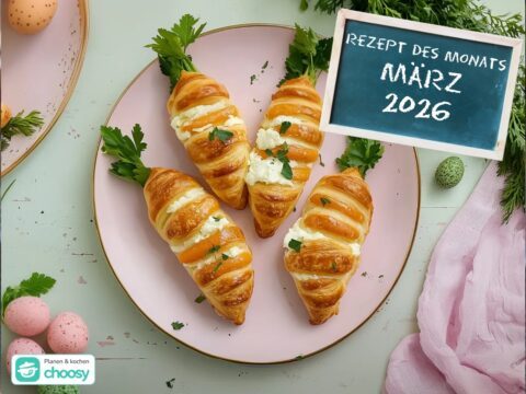 Rezept des Monats 03.2026: Blätterteigmöhren mit Käse-Kern 2 rezept des monats 03.2026