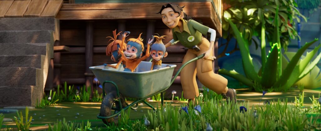 Ab ins Kino! Familienfilm „Jazzy – Chaos im Regenwald" startet am 16. April 6 Schubkarrenrennen JAZZY CIR c caminofilm 110