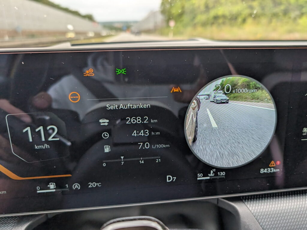 Goldfingers Ride – Testfahrt mit dem Kia K4 GT-Line in den Familienurlaub nach Dänemark 12 KIA K4 1.6 T-GDI Toter Winkel Assistent