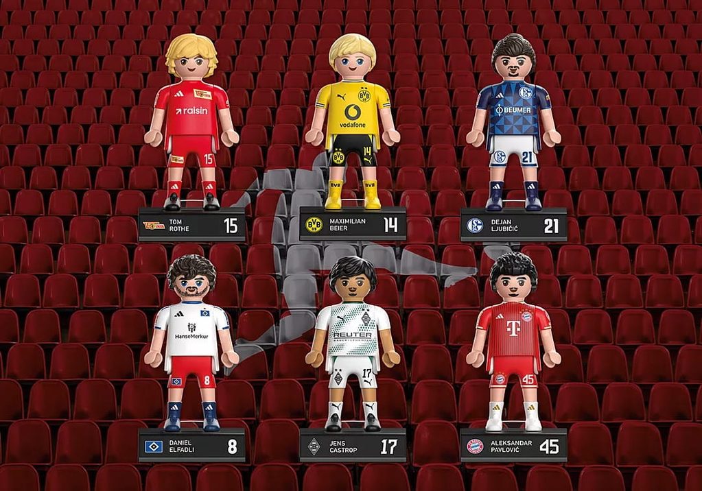 Sammelfieber mit Tücken - Playmobil startet Blind-Packs aller 18 Bundesliga-Clubs 6 Die Bundesliga-Stars von Playmobil sind mit viel Liebe zum Detail gestaltet