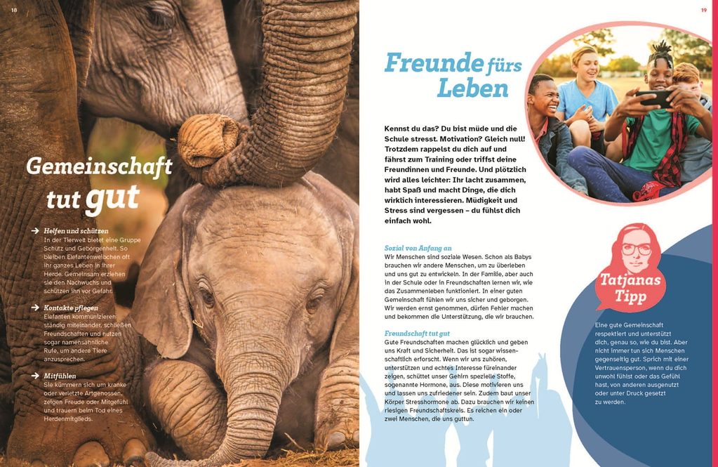 Eine Doppelseite was WAS IST WAS Stark sein