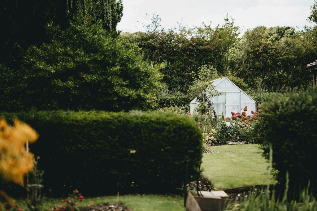 Selbstversorgung und Kleintiere - Gartenprojekte für Väter und Kinder 6 In einem Gewächshaus im eigenen Garten kann Obst und Gemüse gepflanzt werden