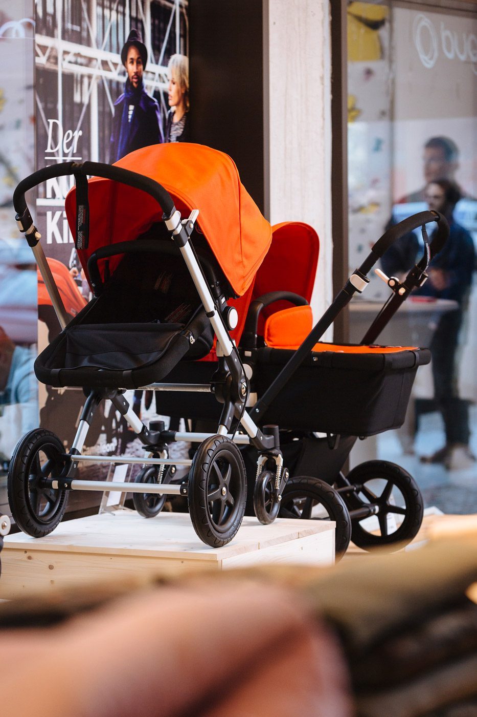Im des Bugaboo Store Berlin gibt's die schönsten Kinderwagen des Premium-Herstellers
