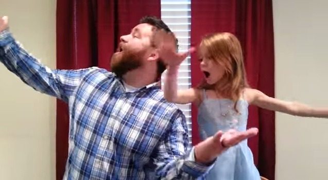 Mini-Playback-Show von Tochter und Daddy 43 Love Is An Open Door by Alex and Jade YouTube