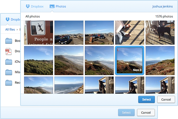 Familienalbum 2.0 - Dropbox 2 dropbox chooser