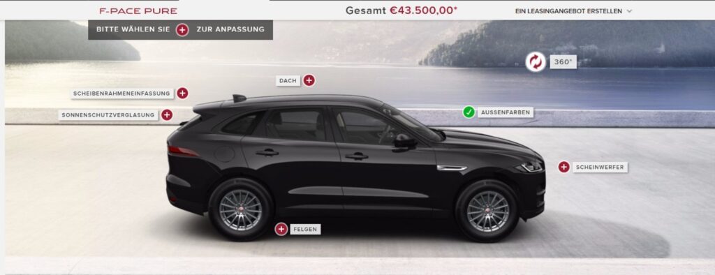 Ist der Jaguar F-Pace (2016) ein Familienauto? Unsere Testfahrt... 4 Jaguar F-Pace Konfigurator